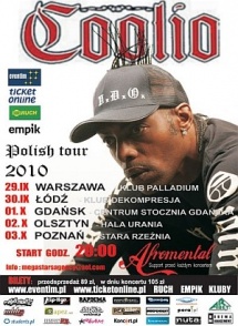 Trasa koncertowa Coolio w pięciu polskich miastach