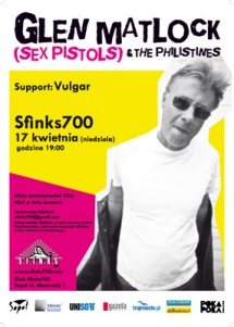 Glen matlock & The Philistines już w niedzielę w Sopocie